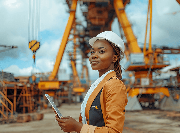 Industrial architecture background